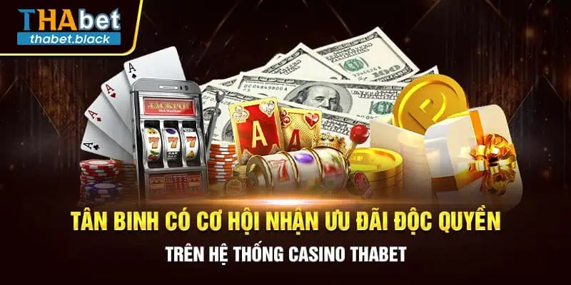 Tân binh có cơ hội nhận ưu đãi độc quyền trên hệ thống Casino Thabet